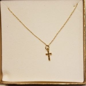 10k gold cross necklace